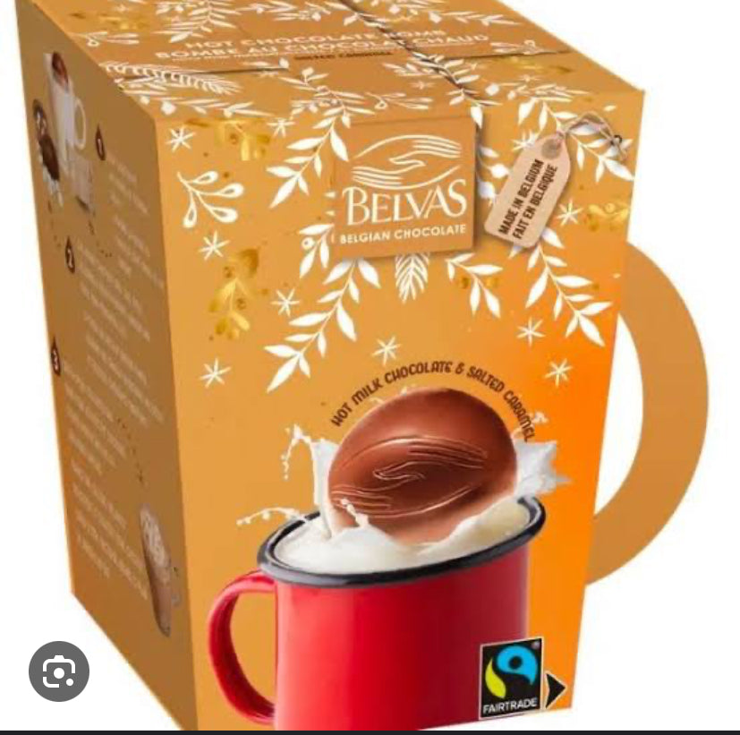 Belvas Caramel Hot Chocolate Bomb